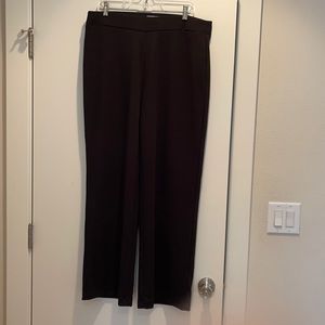 Women’s textured long black dress pants